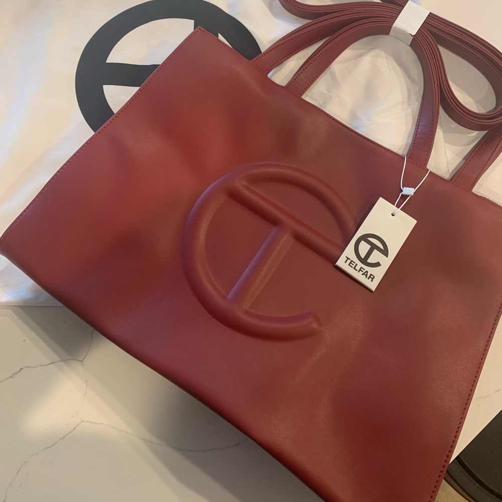 Medium Oxblood Telfar Bag Brand New and Authentic